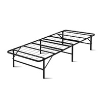 Artiss Folding Bed Frame Metal Base Single Black