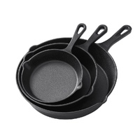 5-Star Chef Non Stick Frying Pan 3 Piece Cast Iron Set