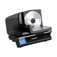 Devanti Meat Slicer 200W Adjustable 0-15mm Stainless Steel Black
