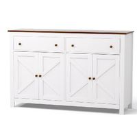 Artiss 140cm White Buffet Sideboard with 2 Drawers Storage