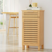 Artiss Bathroom Cabinet Storage 90cm Wooden JILL Oak