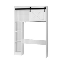 Artiss 128cm Over Toilet Bathroom Cabinet Storage Organiser Shelf White