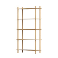 Artiss Bookshelf 5 Tier Display Storage Pine Wood