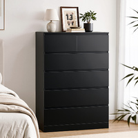 Artiss PEPE 6 Drawer Chest Tallboy Black