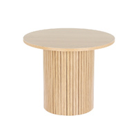 Artiss Round Coffee Table Fluted Base - PIIA
