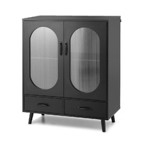 Artiss Buffet Sideboard Double Doors Black