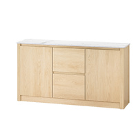Artiss Buffet Sideboard Marble Style Tabletop Pine
