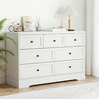 Artiss 7 Drawer Dresser Table Cabinet - White