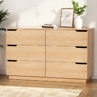 Artiss 6 Drawer Dresser Table Cabinet - Pine