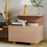 Artiss Bedside Table 1 Drawer Pine