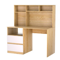 Artiss Computer Desk with Bookshelf Drawer White