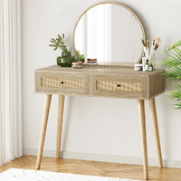 Artiss Rattan Frances Dressing Table Set