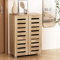 Artiss Alster Shoe Rack Cabinet 20 Pairs 5-Tier Wood