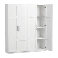 Artiss 2x Buffet Sideboard Cabinet Pantry Hutch Kitchen Storage Organiser White