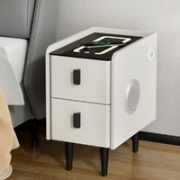 Artiss AIDA Smart Bedside Table with Wireless Charging - White