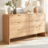 Artiss 6 Drawer Cabinet Chest of Drawers Pine
