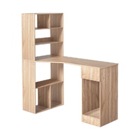 Artiss Computer Desk with Bookshelf & Drawer Cabinet Oak 120cm