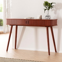 Artiss Console Table 2 Drawers 120cm Brown