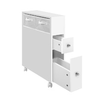 Artiss White Bathroom Cabinet Storage Toilet Organiser