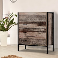 Artiss BARNLY 4 Drawer Chest Wood