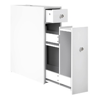 Artiss Bathroom Toilet Cabinet Tissue Holder White