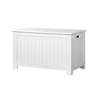 Keezi Kids Toy Box Chest Storage Blanket Children Clothes Room Organiser White