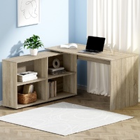 Artiss Computer Desk with Bookshelf Oak 130CM