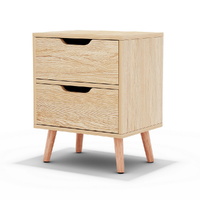 Artiss BODEN Bedside Table 2 Drawers Pine