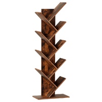 Artiss Tree Bookshelf 9 Tier Walnut