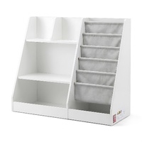 Keezi Kids Bookshelf Wood Bookcase Toddler Toys Storage Rack Display Shelves