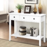 Artiss Chole Console Table 3 Drawers 100cm White