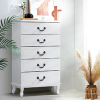 Artiss KUBI 5 Drawer Chest White