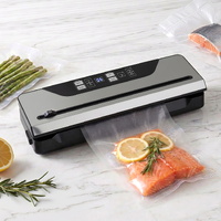 Devanti Food Vacuum Sealer Machine Black 9 Modes Marinate Auto Seal