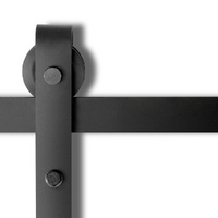 Cefito Sliding Barn Door Hardware Track Set 2m Black