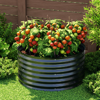 Green Fingers Raised Garden Bed 90x45cm Galvanised Steel Planter