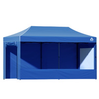 Instahut 3x6m Pop Up Gazebo Folding Marquee Tent Blue