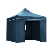 Instahut 3x3m Pop Up Gazebo Folding Marquee Tent Navy