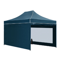 Instahut 3x4.5m Pop Up Gazebo Folding Wedding Marquee Navy