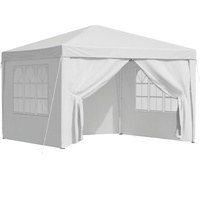 Instahut 3x3m Pop Up Gazebo Folding Tent Wedding Canopy White