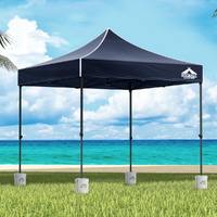 Instahut 3x3m Pop Up Gazebo with Base Pods Marquee Navy