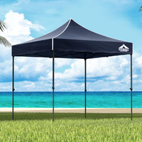 Instahut 3x3m Pop Up Gazebo Folding Marquee Wedding Canopy Navy