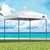 Instahut 3x3m Pop Up Gazebo Folding Marquee Tent 500D Oxford White
