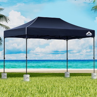 Instahut 3x4.5m Pop Up Gazebo with Base Folding Marquee 500D Navy