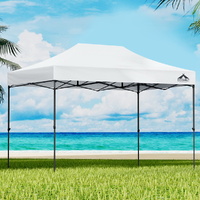 Instahut 3x4.5m Pop Up Gazebo Folding Marquee Tent 500D White