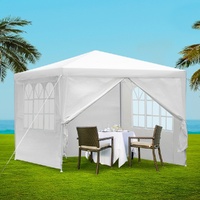 Instahut 3x3m Wedding Gazebo 4 Panel Side Walls White