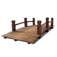 Gardeon 160cm Wooden Garden Bridge Outdoor Ornament