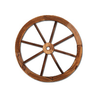 Gardeon Wooden Wagon Wheel Garden Ornament Outdoor Decor