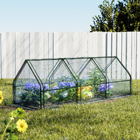 Green Fingers Greenhouse 2.7x0.9x0.9M Mini Green House Raised Garden Bed Planter Box