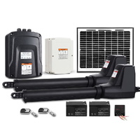 LockMaster Swing Gate Opener Auto 10W Solar Power Electric Remote Control 800KG