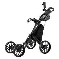 Everfit Golf Buggy 4 Wheel Foldable Trolley Umbrella Bottle Holder